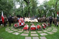 Uroczystość odsłonięcia pomnika polskich lotników w Lajosmizse